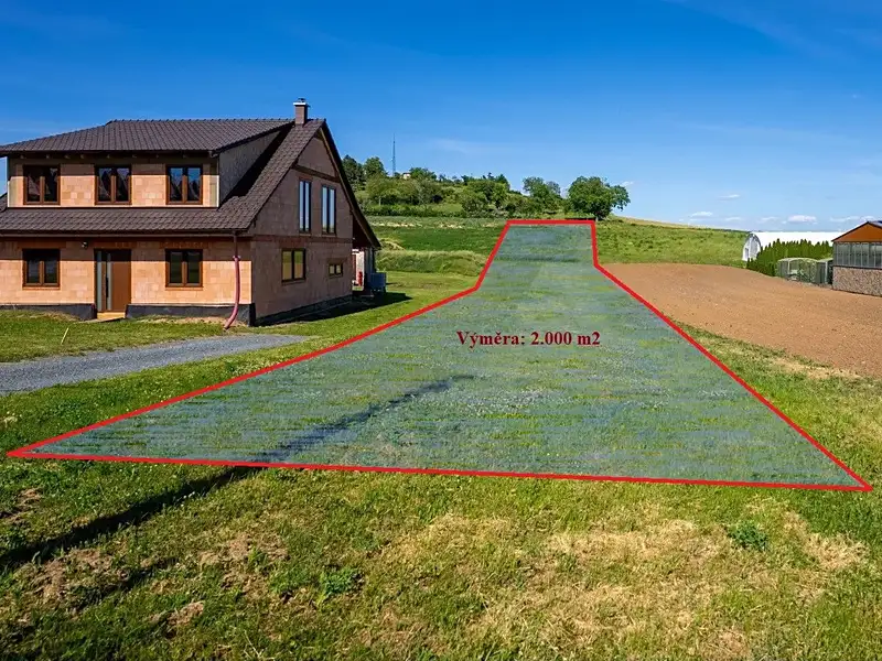 Prodej stavebního pozemku 2000 m², Pozořice – náhled fotky 2