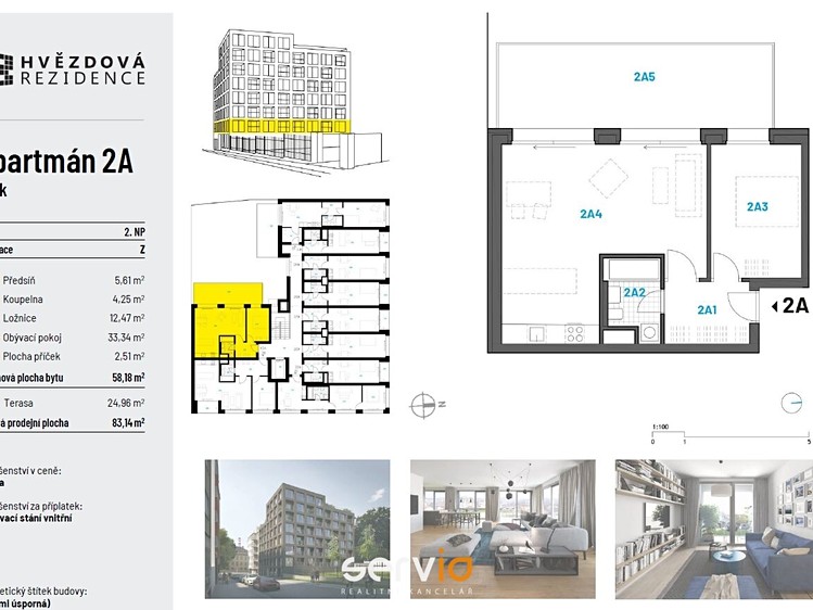 The 2+kk flat for rent, 58 m² (21 of 21)