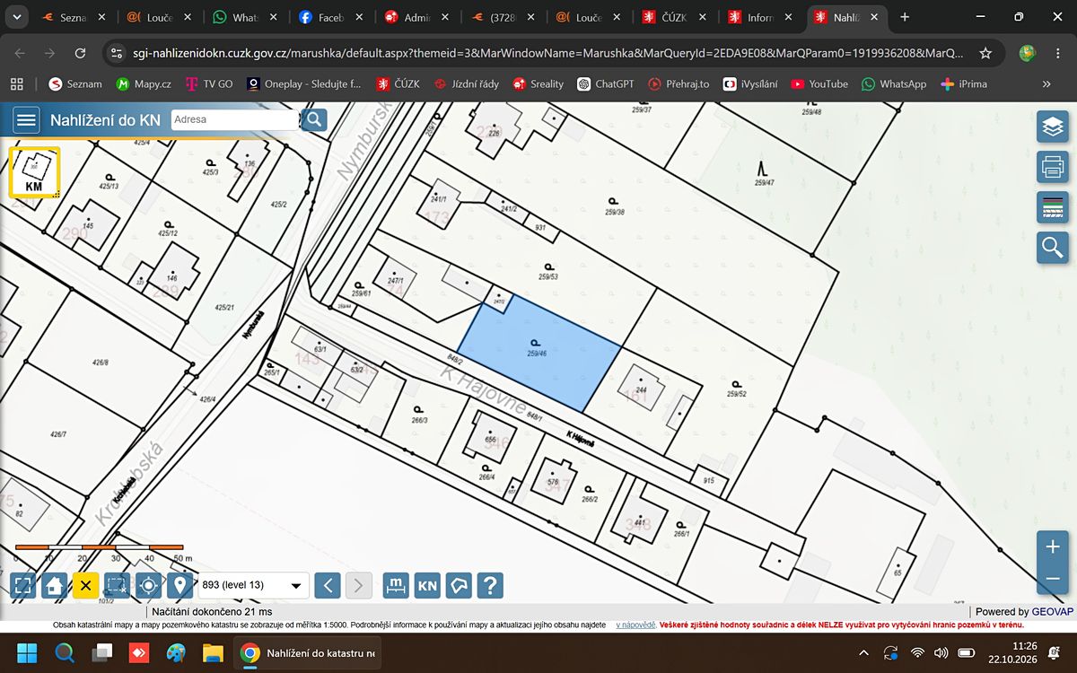 Prodej stavebního pozemku 971 m², Loučeň – fotka 1 z 3