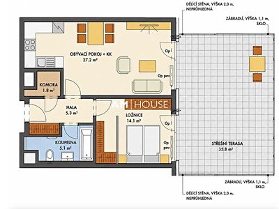 Prodej bytu 2+kk, 54 m² (2 z 5)