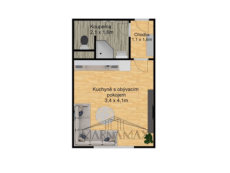 Квартира 1+kk на продаж, 18 м² (17 з 17)