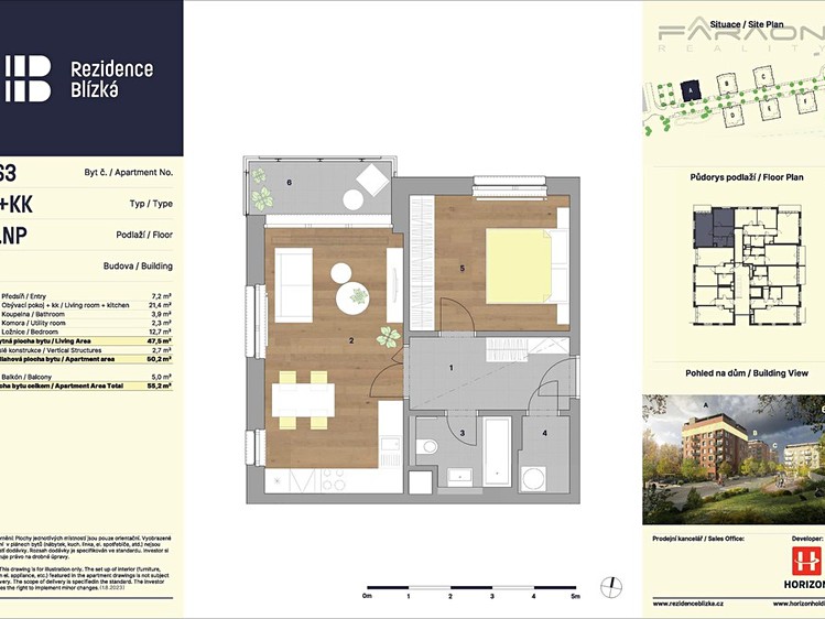 Wohnung 2+kk zur Miete, 55 m² (9 von 15)
