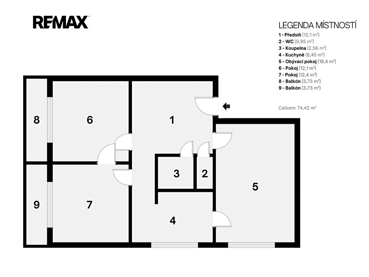 Wohnung 3+1 zum Kauf, 67 m² (24 von 24)
