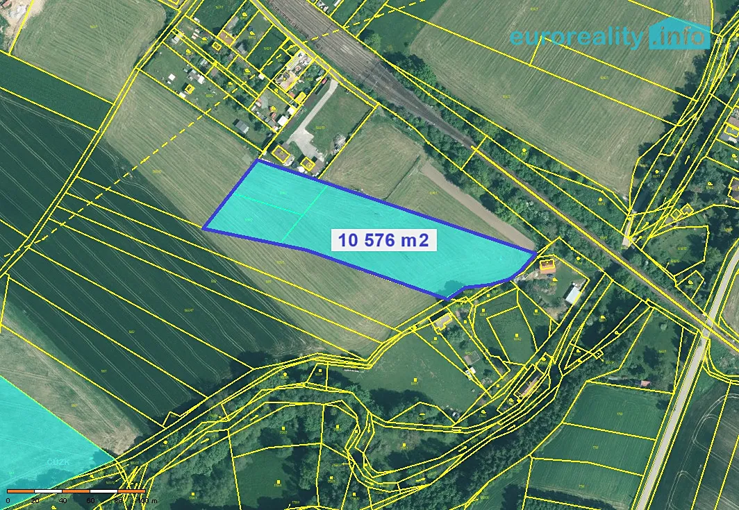 Prodej stavebního pozemku 10576 m²