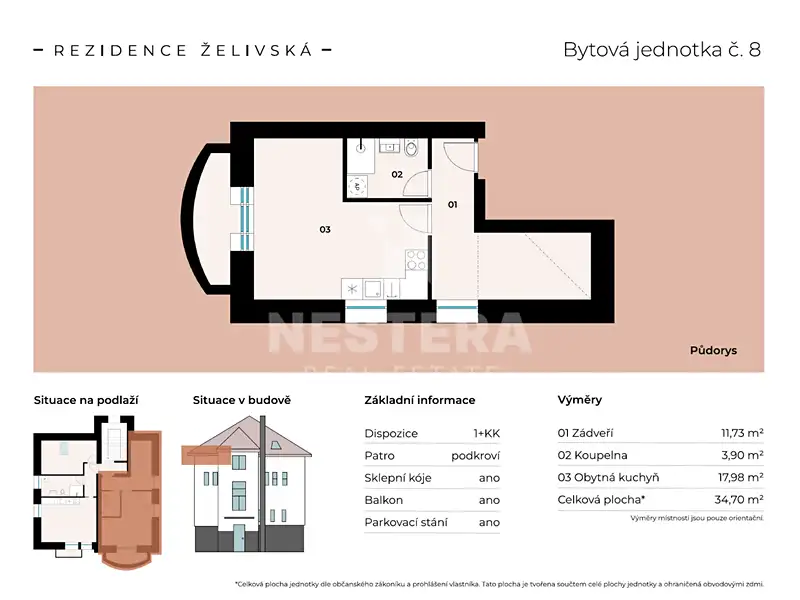 Prodej bytu 2+kk 34 m², Praha – náhled fotky 2