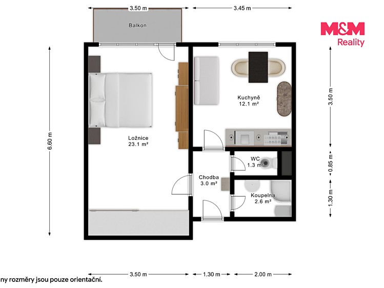 Квартира 1+1 на продаж, 42 м² (17 з 27)