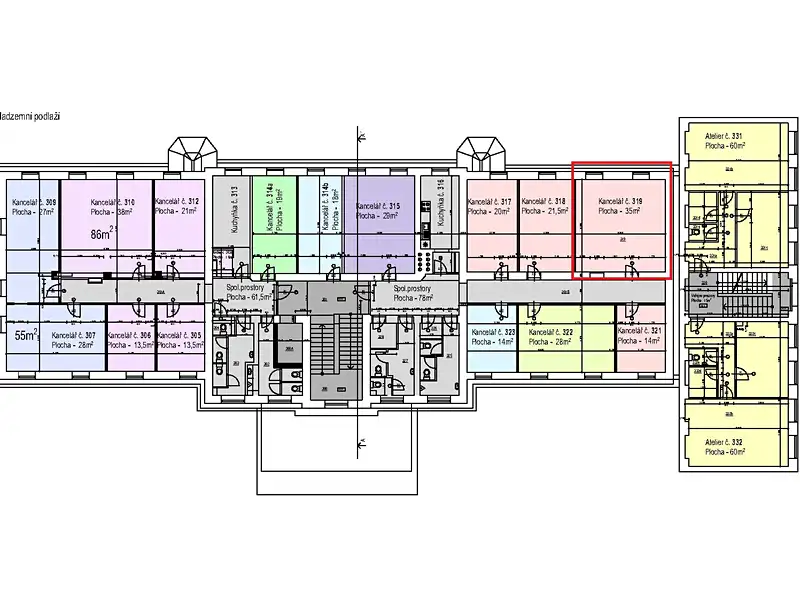Pronájem kanceláře 35 m², Frýdek-Místek – náhled fotky 3