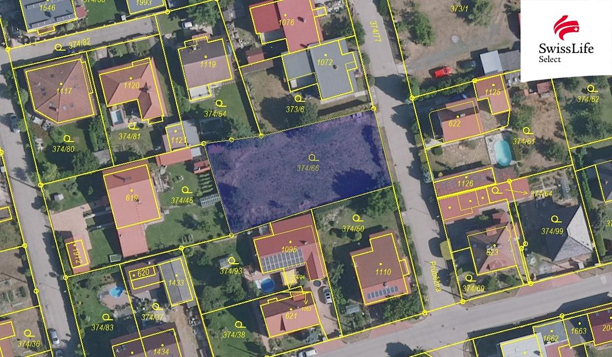 Pronájem stavebního pozemku 917 m², Libiš – fotka 1 z 3