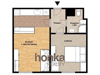 Prodej bytu 2+kk, 40 m² (3 z 12)