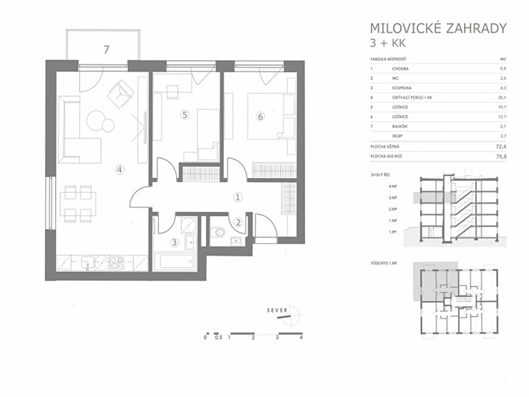 Квартира 3+kk на продаж, 76 м² (16 з 33)