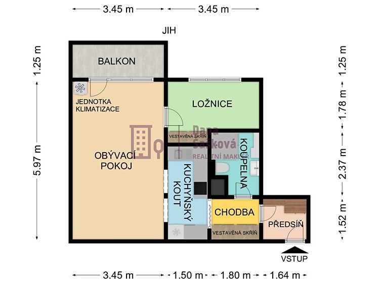 Pronájem bytu 2+kk, 47 m² (9 z 20)