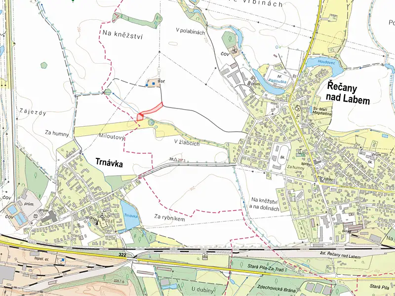 Prodej pole 3313 m², Řečany nad Labem – náhled fotky 2