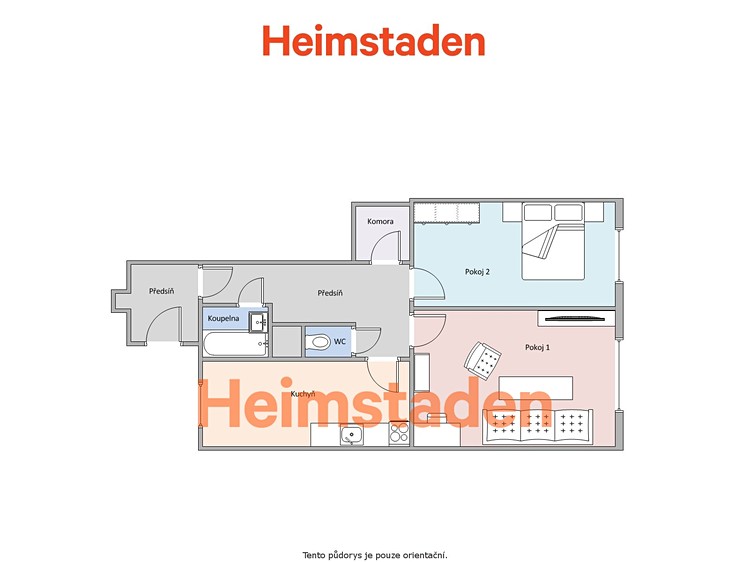 Pronájem bytu 2+1, 49 m² (10 z 10)