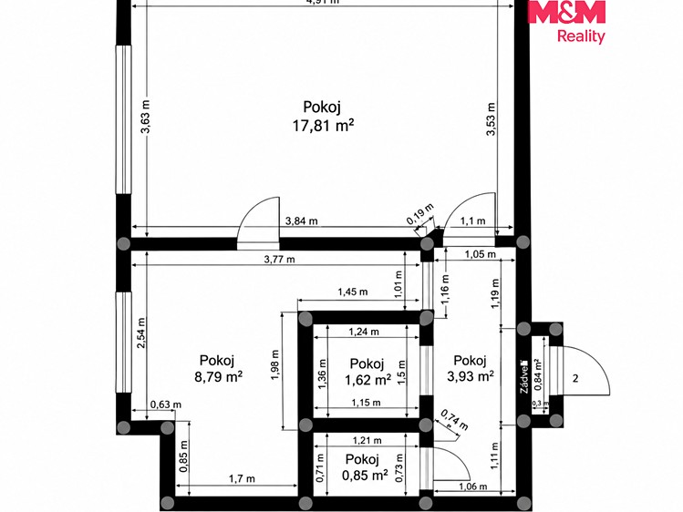 Wohnung 1+1 zum Kauf, 37 m² (9 von 9)