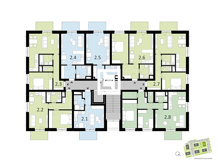 Wohnung 2+kk zur Miete, 52 m² (10 von 15)