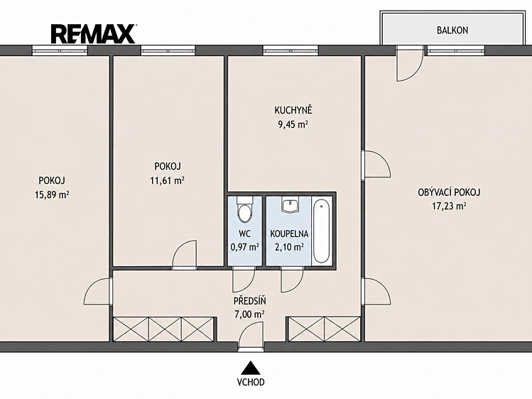 Квартира 3+1 на продаж, 64 м² (17 з 19)