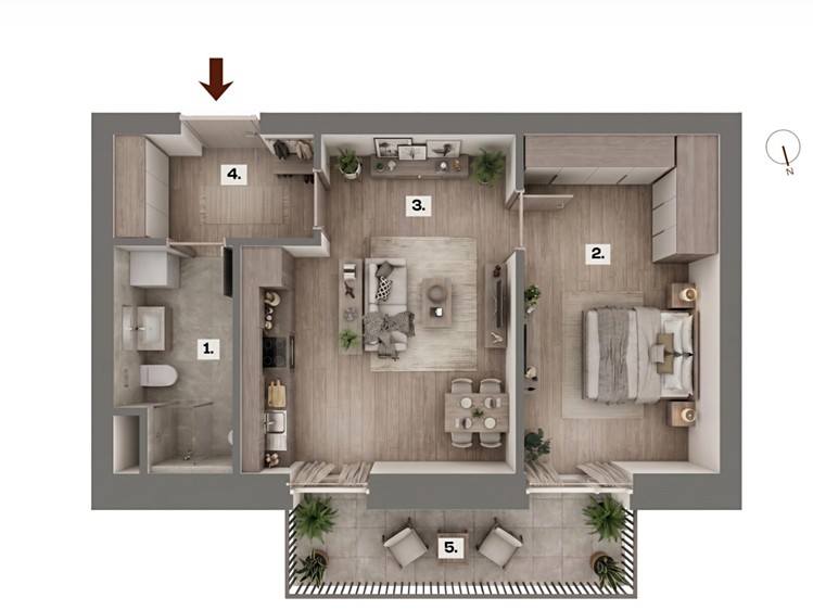 Prodej bytu 2+kk, 40 m² (2 z 22)