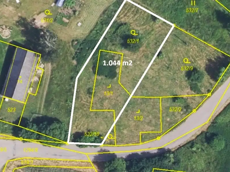 Prodej stavebního pozemku 1253 m², Česká Rybná – náhled fotky 2