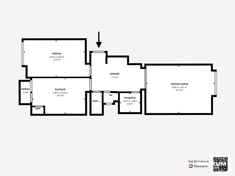 Квартира 2+1 в оренду, 67 м² (22 з 23)
