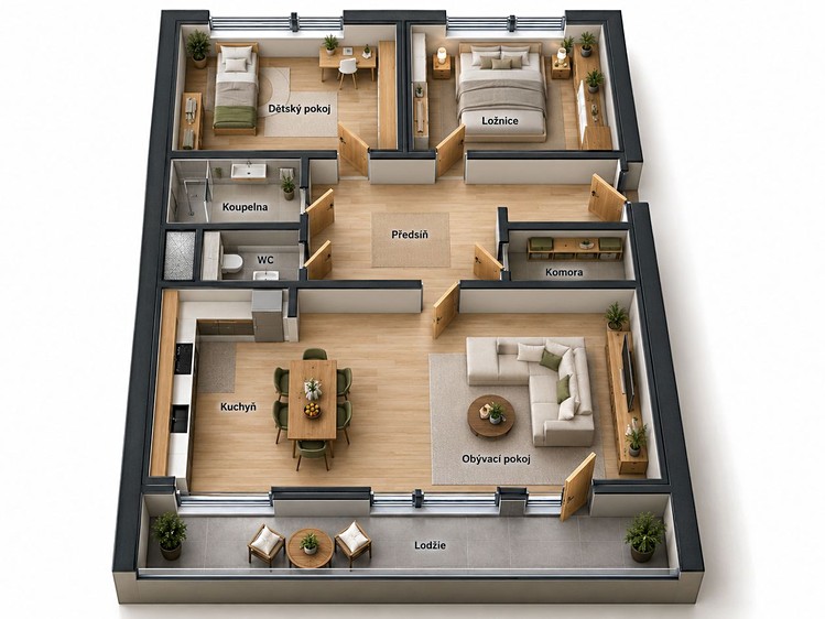 The 3+kk flat for sale, 82 m² (16 of 27)