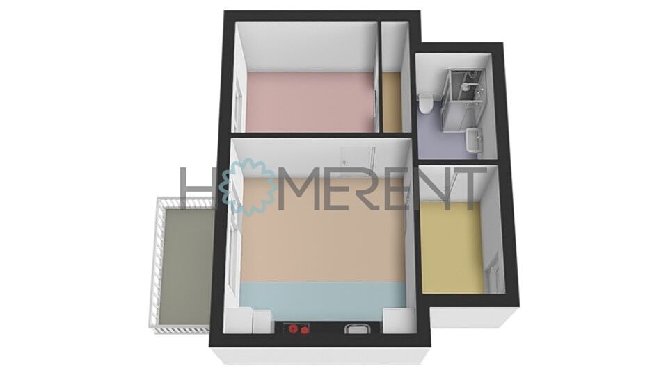 Pronájem bytu 2+kk 45 m² – fotografie 4