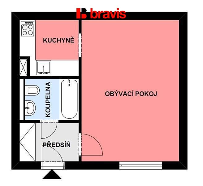 Pronájem bytu 1+kk 31 m² – fotografie 5