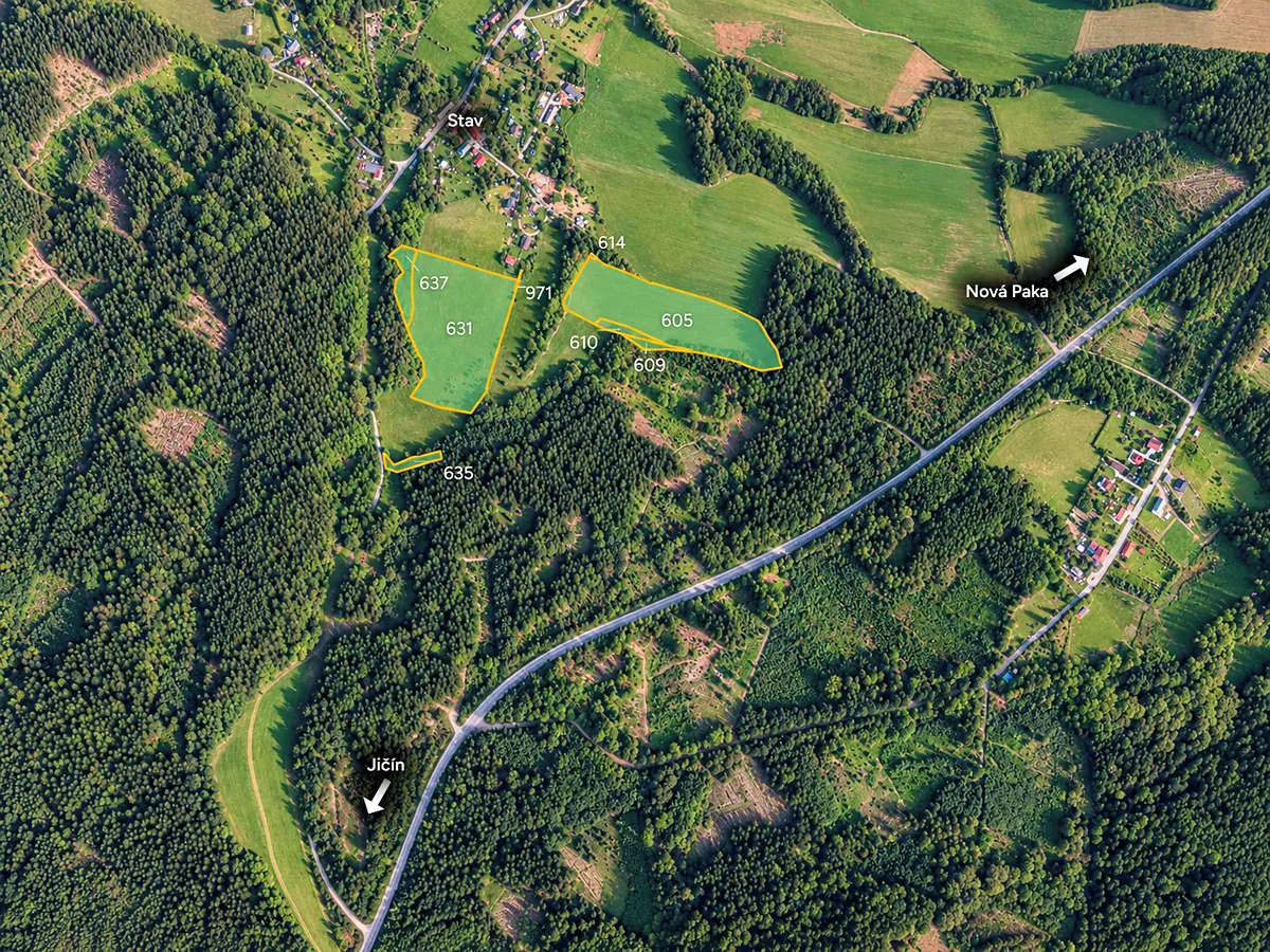 Prodej louky 16378 m²