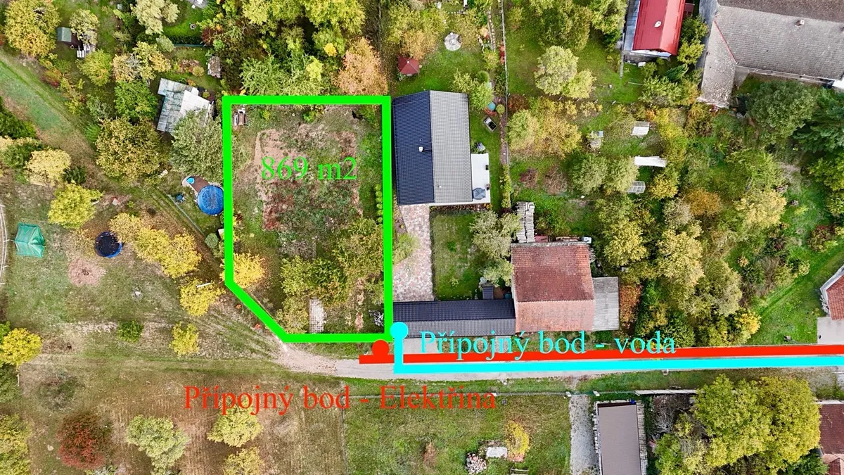 Prodej stavebního pozemku 834 m²