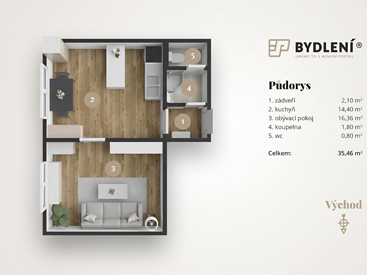 Wohnung 1+1 zum Kauf, 35 m² (5 von 19)