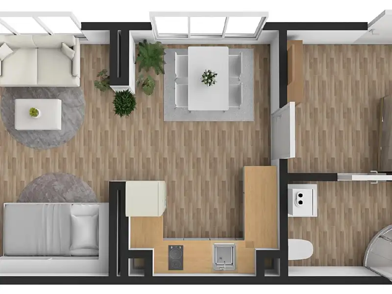Prodej bytu 1+kk 46 m², Doksy – náhled fotky 2