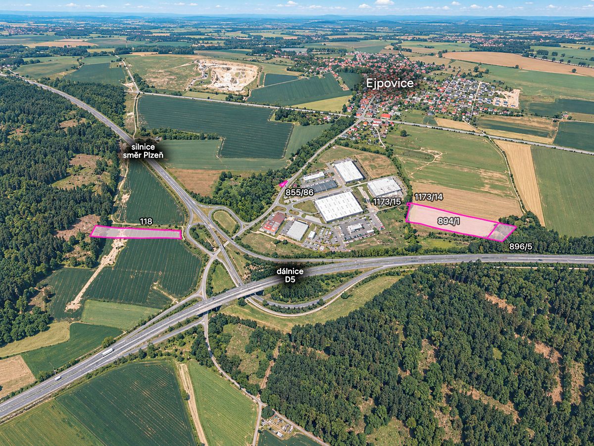 Prodej pole 15894 m², Ejpovice – fotka 1 z 3