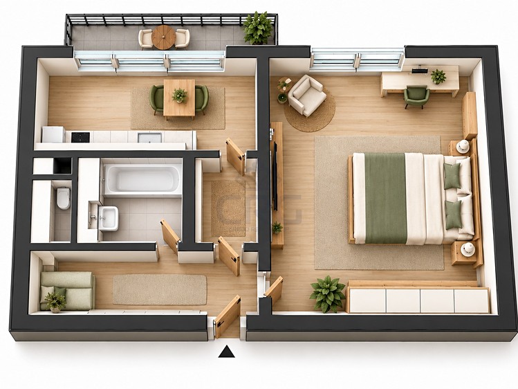 Wohnung 1+1 zum Kauf, 38 m² (37 von 44)