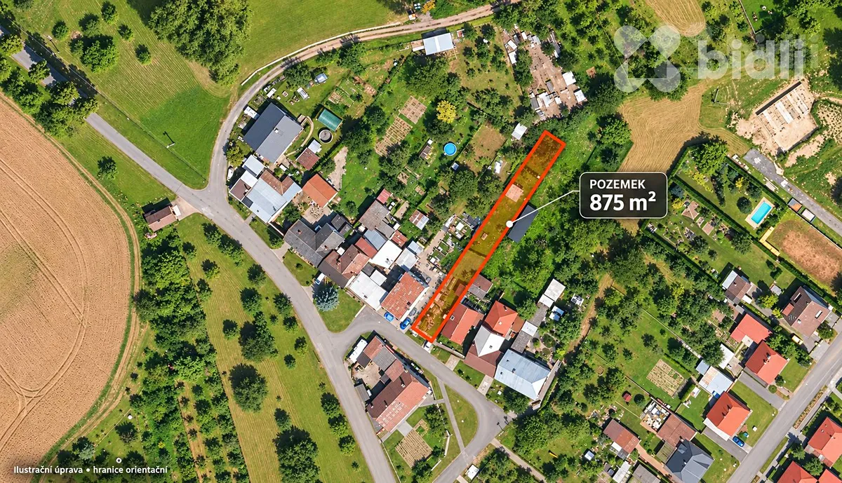 Prodej stavebního pozemku 875 m²