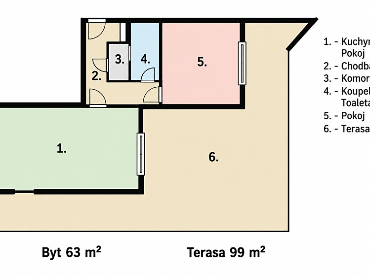 The 2+kk flat for sale, 63 m² (31 of 31)