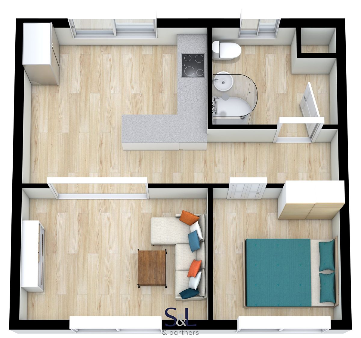 Pronájem bytu 2+1 51 m² – fotografie 4