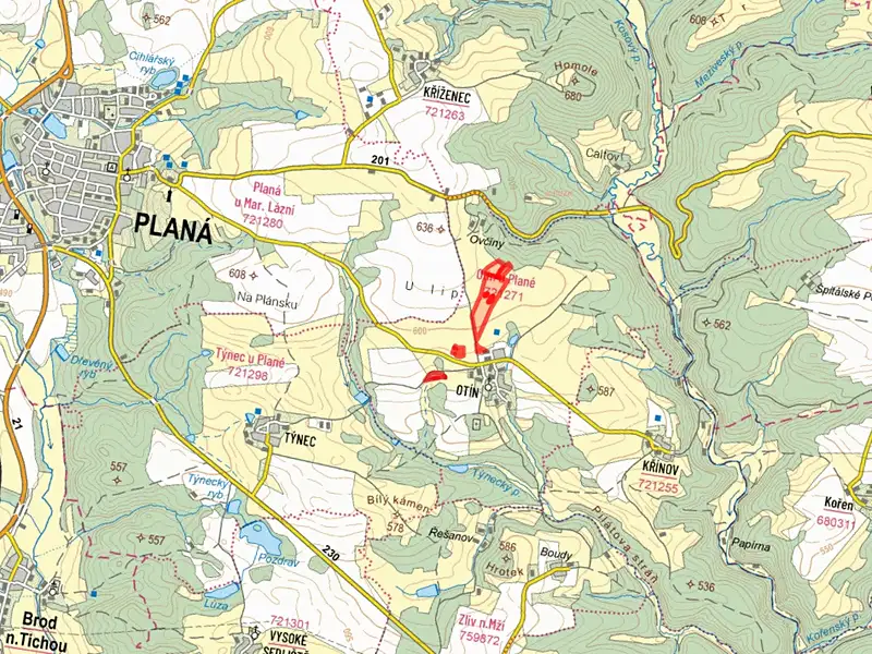 Prodej pole 104443 m², Planá – náhled fotky 2
