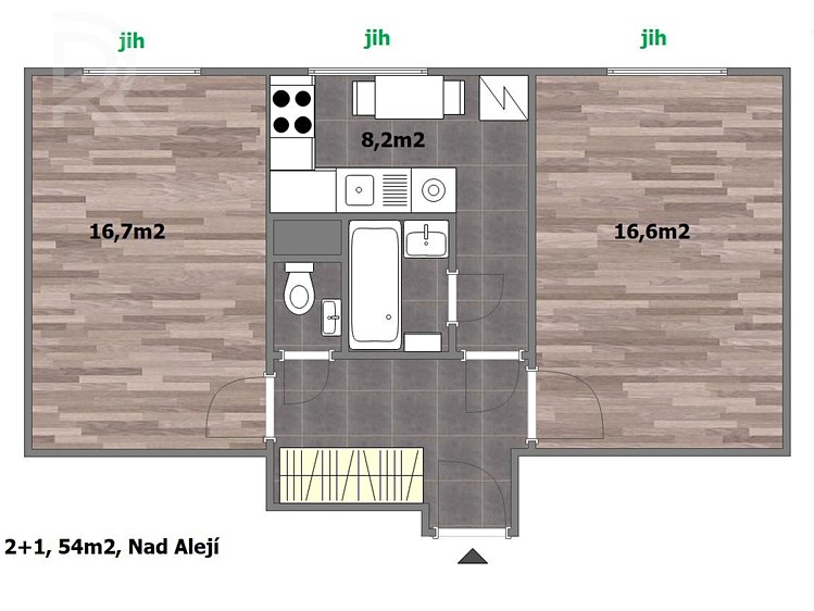 Wohnung 2+1 zur Miete, 54 m² (5 von 10)