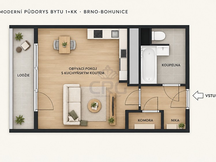 Wohnung 1+kk zum Kauf, 32 m² (37 von 51)