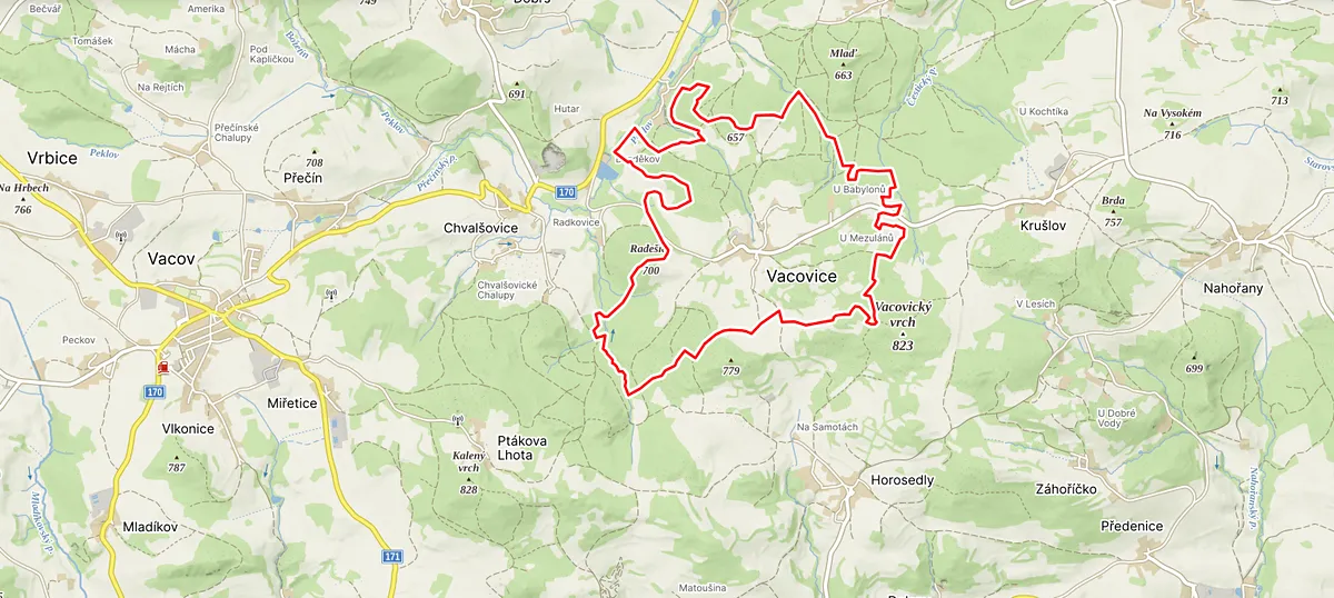 Prodej lesa 37567 m²