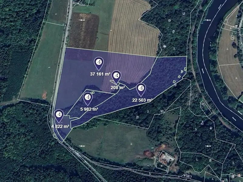 Prodej pole 70676 m², Zbečno – náhled fotky 1