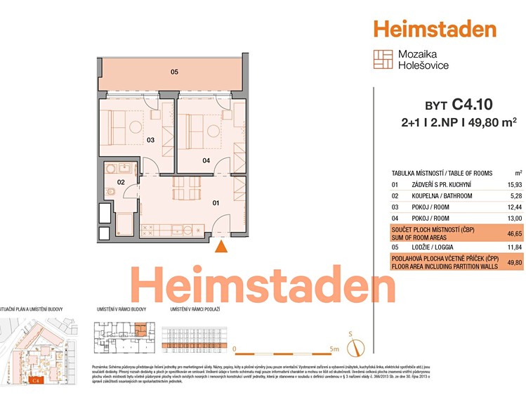 Pronájem bytu 2+1, 53 m² (14 z 18)