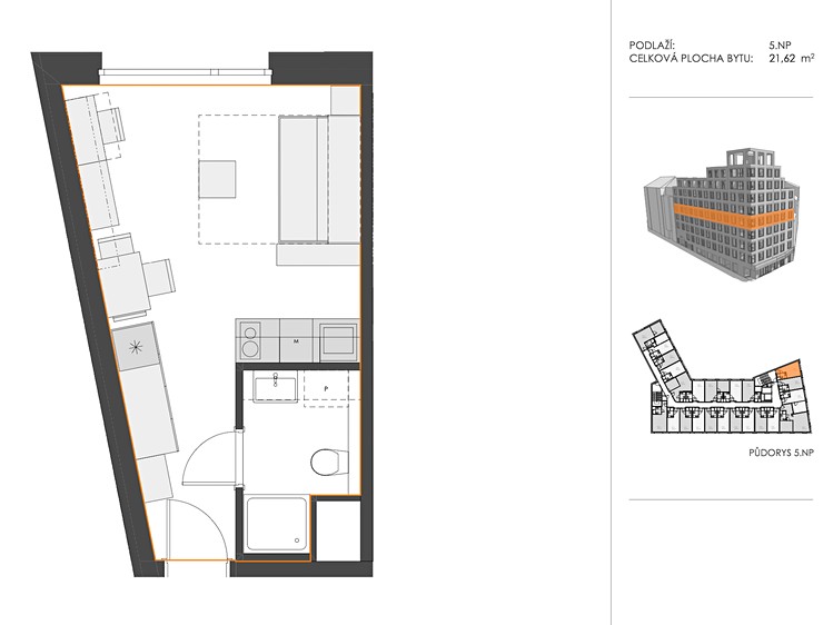 The 1+kk flat for sale, 22 m² (19 of 19)