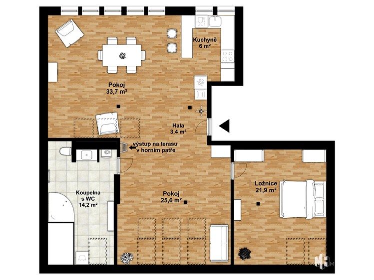 Prodej bytu 2+kk, 104 m² (5 z 56)
