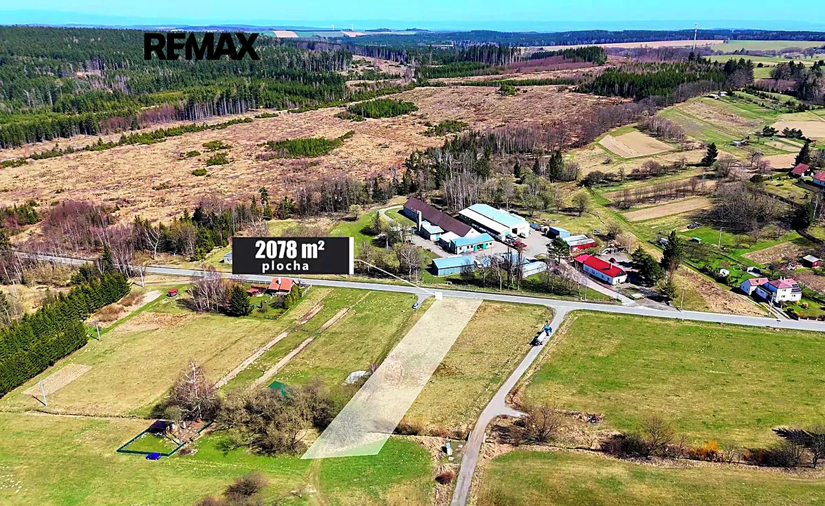 Prodej stavebního pozemku 2078 m²