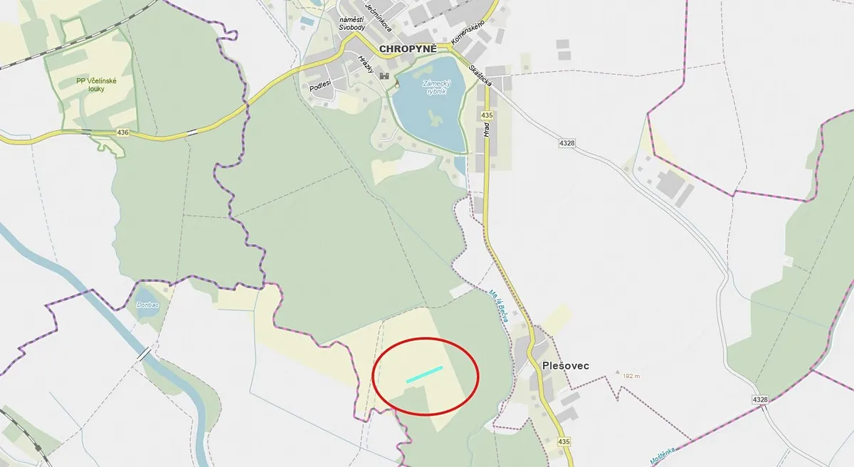 Prodej louky 3921 m²