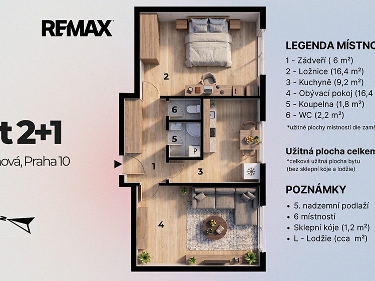 Квартира 2+1 на продаж, 52 м² (6 з 28)