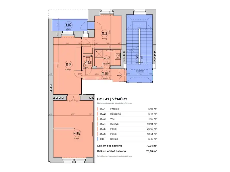 Pronájem bytu 2+1 76 m², Praha – náhled fotky 2