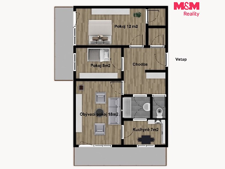 Wohnung 3+1 zum Kauf, 73 m² (6 von 16)
