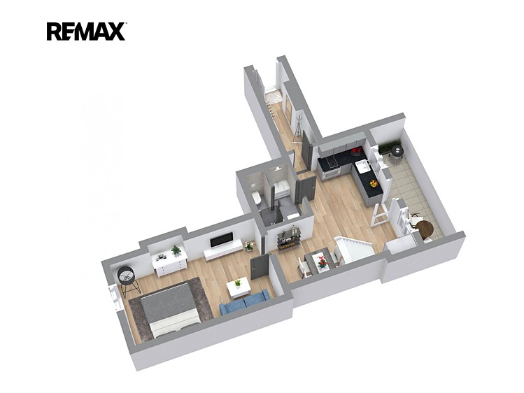 Квартира 2+kk в оренду, 49 м² (3 з 15)