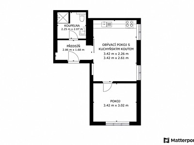 Wohnung 2+kk zur Miete, 38 m² (2 von 8)